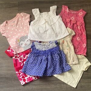 Baby Girl 3-6 M Shirt Bundle